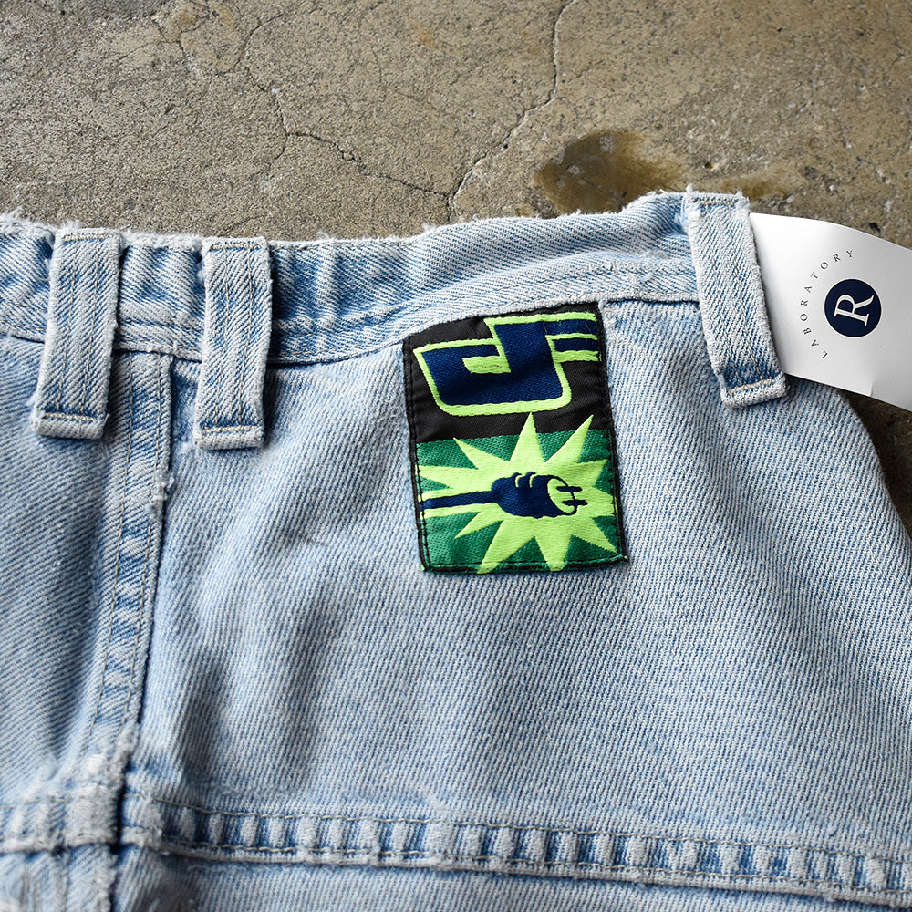 90s y2k kikwear バギーデニム ブラック サイドライン jnco