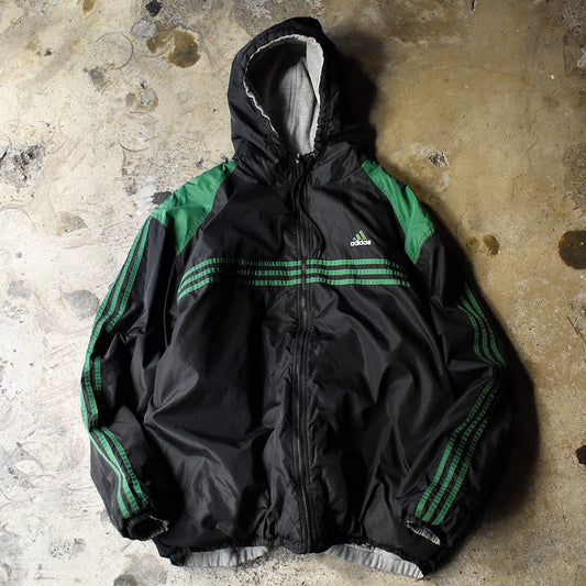 90’s adidas リバーシブル フード付きナイロンジャケット 231221