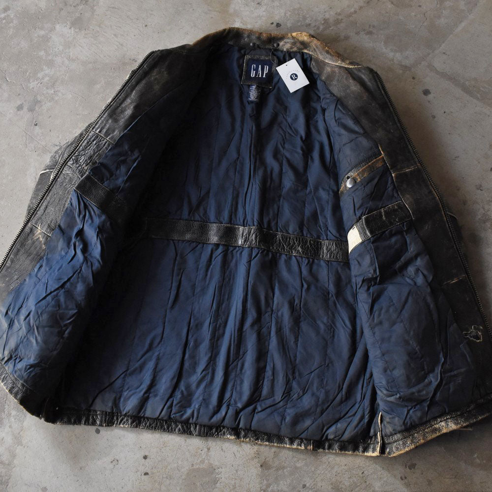 90’s GAP ポリスマン レザージャケット 鬼フェード 251111H
