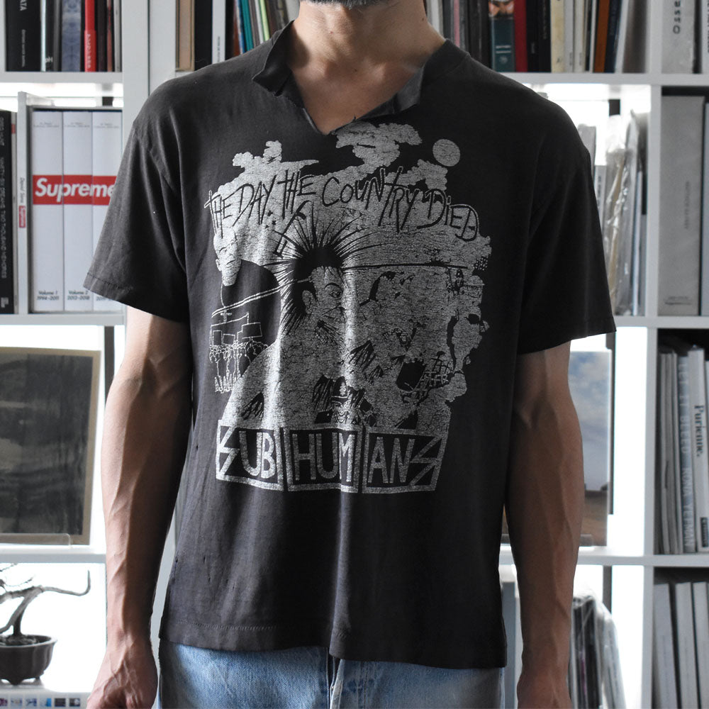 80's SUBHUMANS  "The Day The Country Died" パンクロックTシャツ 250912H