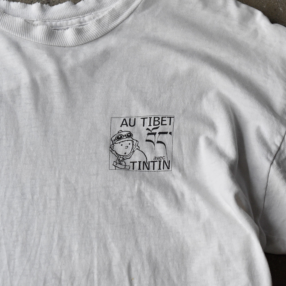 90’s “タンタンの冒険“ Tシャツ 250610H