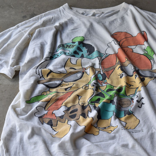 90’s The Flintstones “Pebbles＆Bamm-Bamm” USアニメ キャラTシャツ 240522