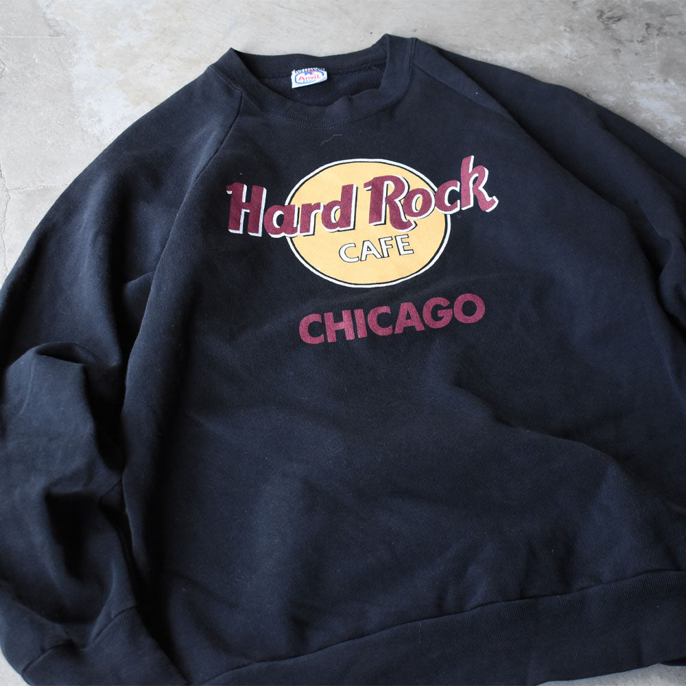 80-90’s Hard Rock Cafe “CHICAGO” ロゴ スウェット USA製 250104