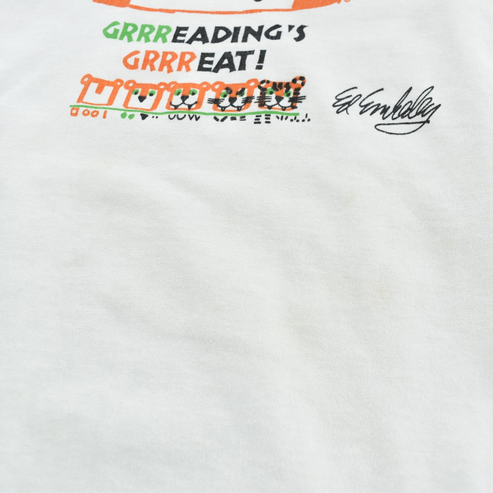 80’s Ed Emberley “GRRREADING'S GRRREAT!” 絵本 アートTシャツ USA製 260807H