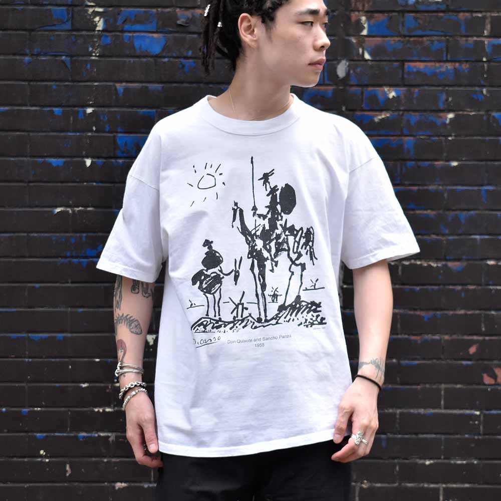 90's Pablo Picasso “Don Quixote” art Tシャツ USA製 240606H