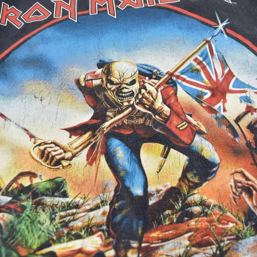 90's IRON MAIDEN "The Trooper" Eddie's U.S. Onslaught 1999 ヘヴィメタル ロックT 260804H