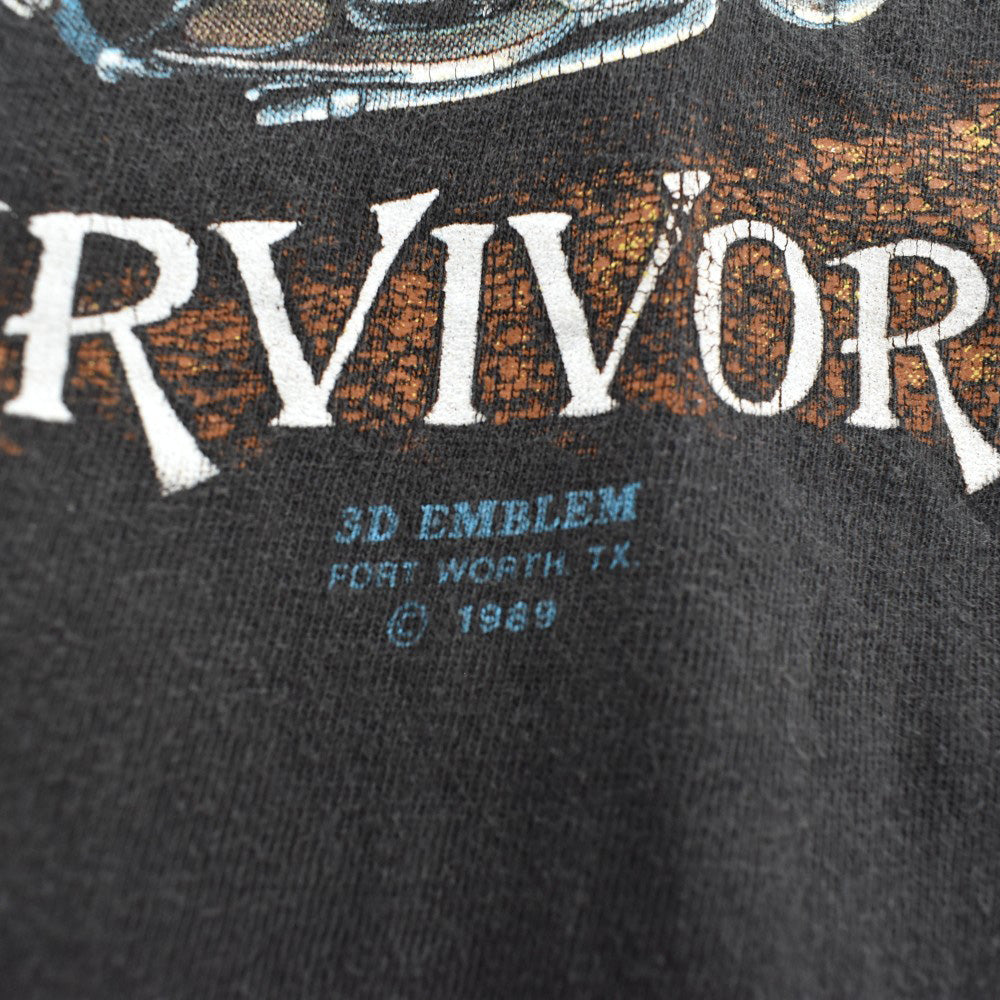 80s 3Dエンブレム　ハーレーダビットソン　タンクトップ　オオカミ　USA製 80's HARLEY-DAVIDSON / 3D EMBLEM “SURVIVORS” オオカミ ハーレーT