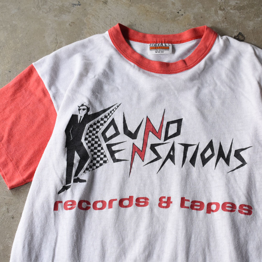 80’s "Sound Sensations" レコードショップ リンガーTシャツ 250905H