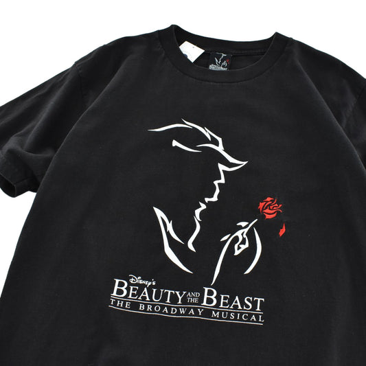 90’s Disney “BEAUTY AND THE BEAST/美女と野獣” ミュージカル Tシャツ USA製 260901H