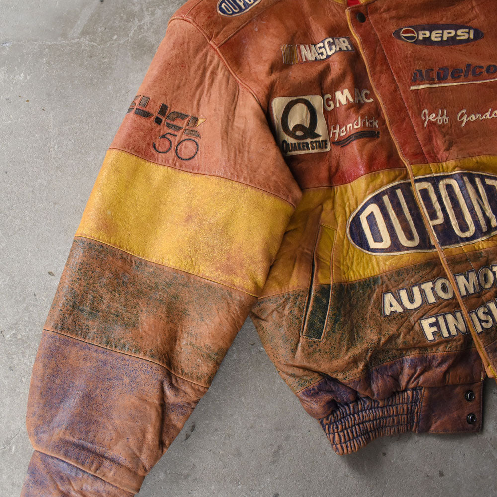 90’s Chase Authentics サンセットフェード レザー レーシングジャケット 251028H