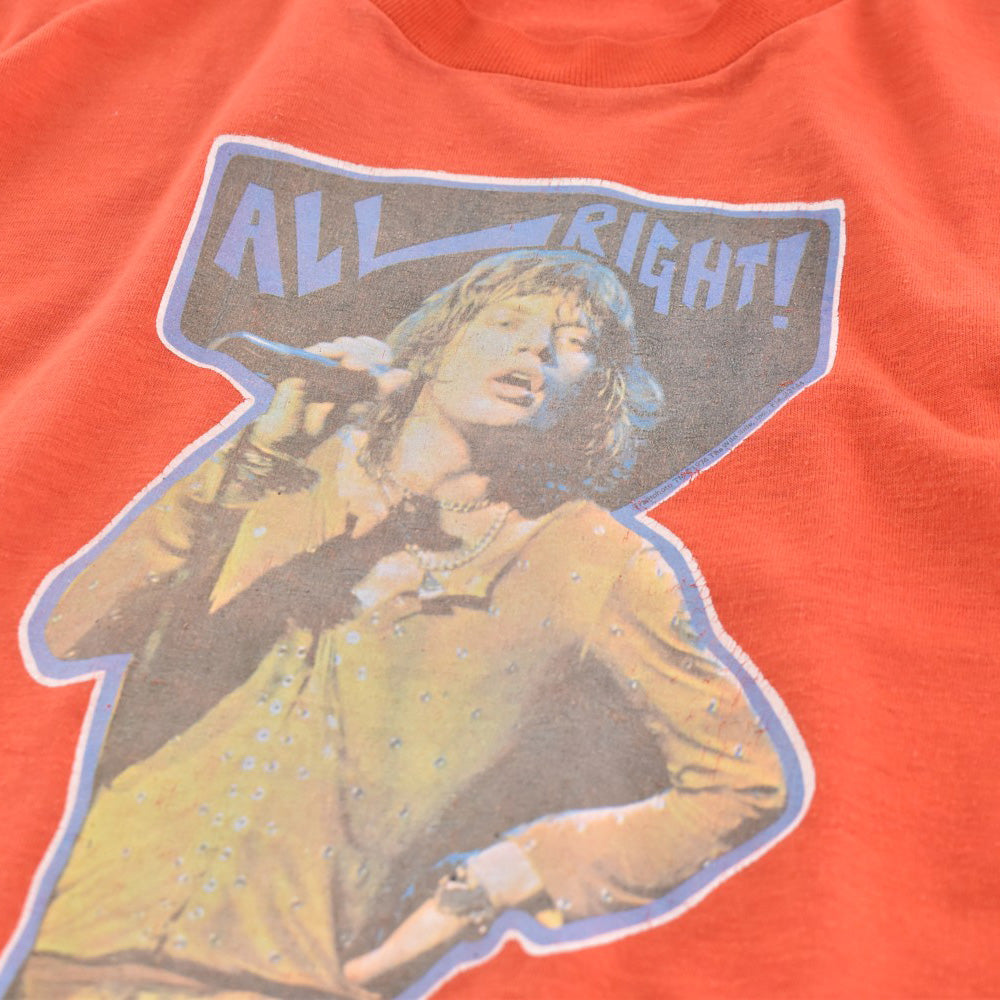 70's Mick Jagger "ALL RIGHT!" ロックTシャツ 260714H