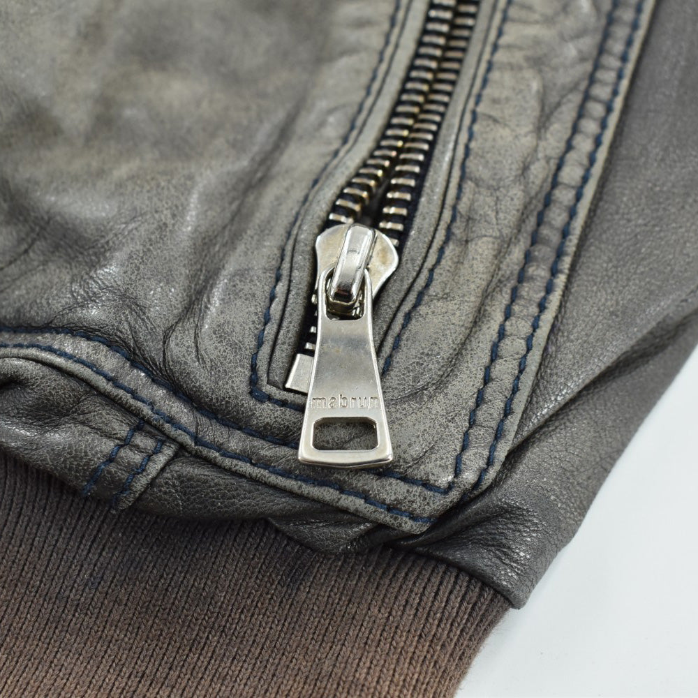 Y2K Mabrun 鬼フェード レザージャケット 260306H