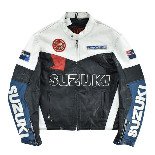 90's BRIXTON × SUZUKI レーシングレザージャケット 260227H