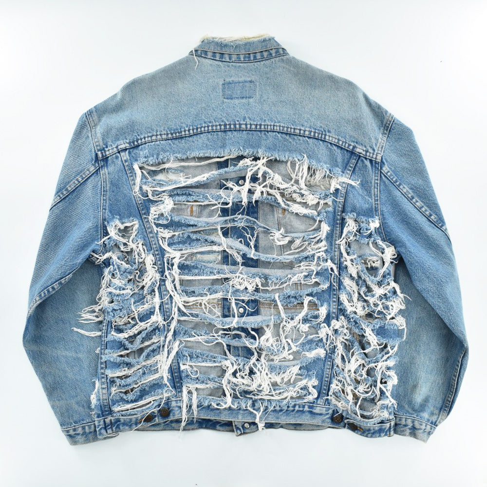 90's Levi's "Furst of a Kind" カスタム クラッシュデニムジャケット 260313H
