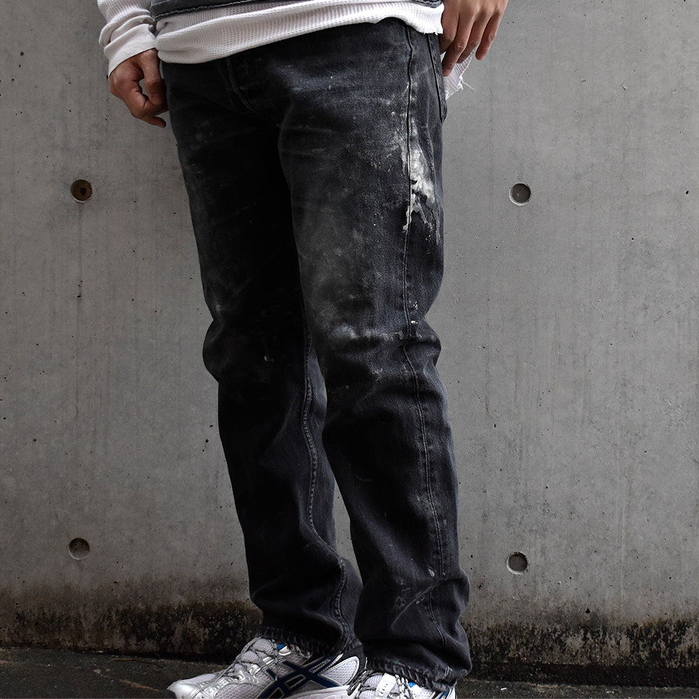 90's ペンキ！ Levi's 501 ブラック デニムパンツ USA製 241120H