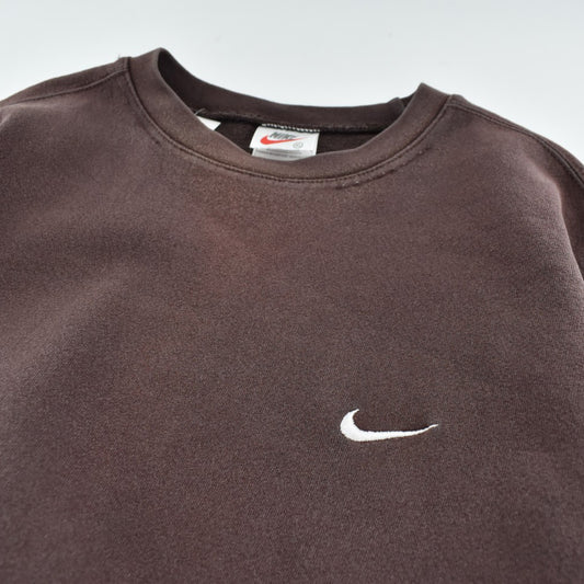 90's NIKE 刺繍ロゴ スモールスウッシュ スウェット USA製 260505H