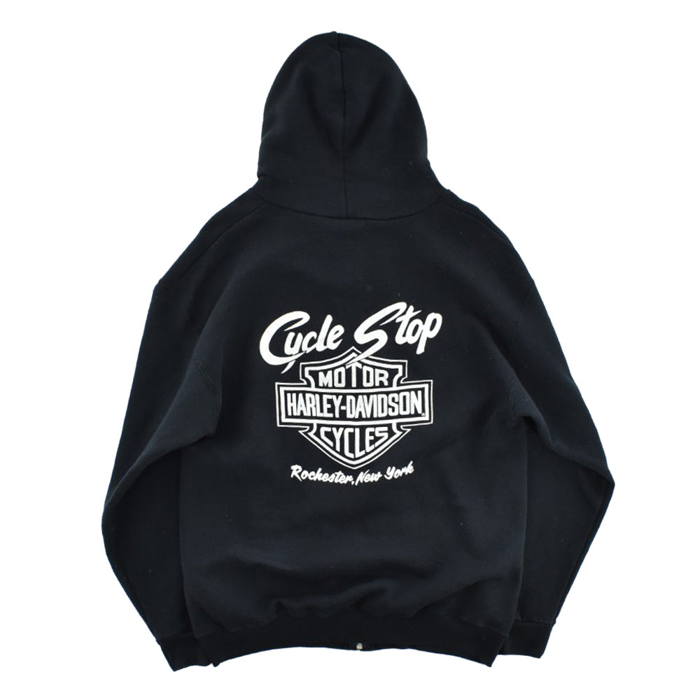 90's Harley-Davidson "Cycle Stop" イーグル ジップパーカー 260612H