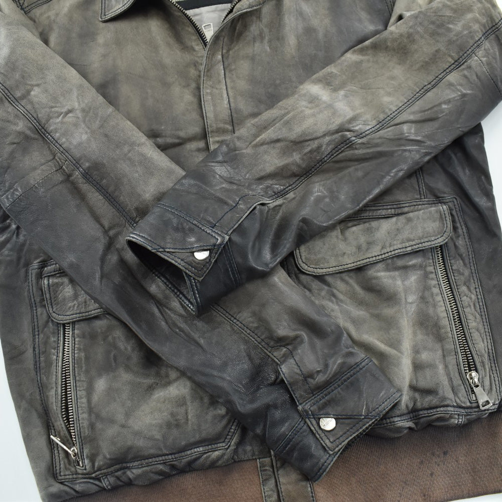 Y2K Mabrun 鬼フェード レザージャケット 260306H