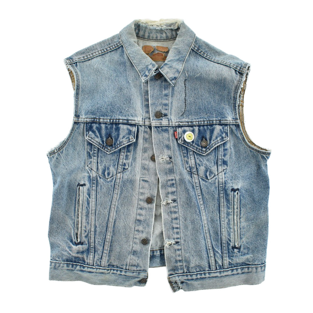 90's Levi's × Jeff Gaither "the LOUD PIPES" カスタム デニムベスト USA製 260612H