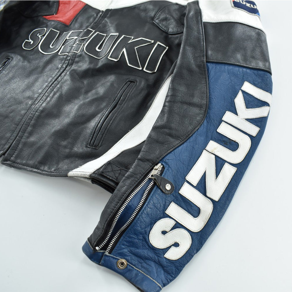 90's BRIXTON × SUZUKI レーシングレザージャケット 260227H