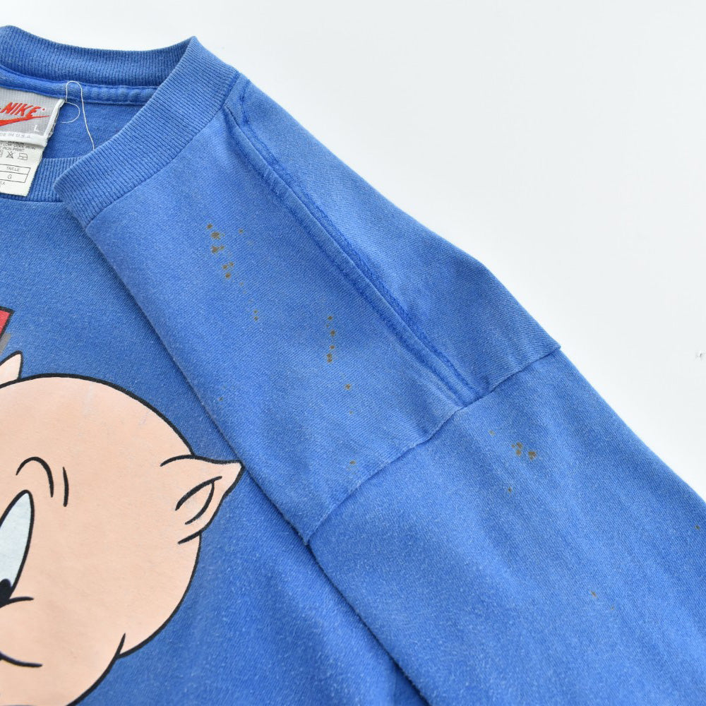90's NIKE × LOONEY TUNES "J-J-JUST DO IT" Porky Pig キャラT 260811H