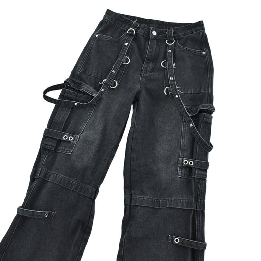 Y2K ROMWE ボンテージカーゴパンツ 260217H