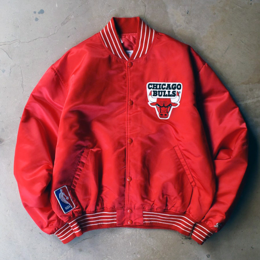 90’s Starter ブルズ サテンジャケット スタジャン 251118H