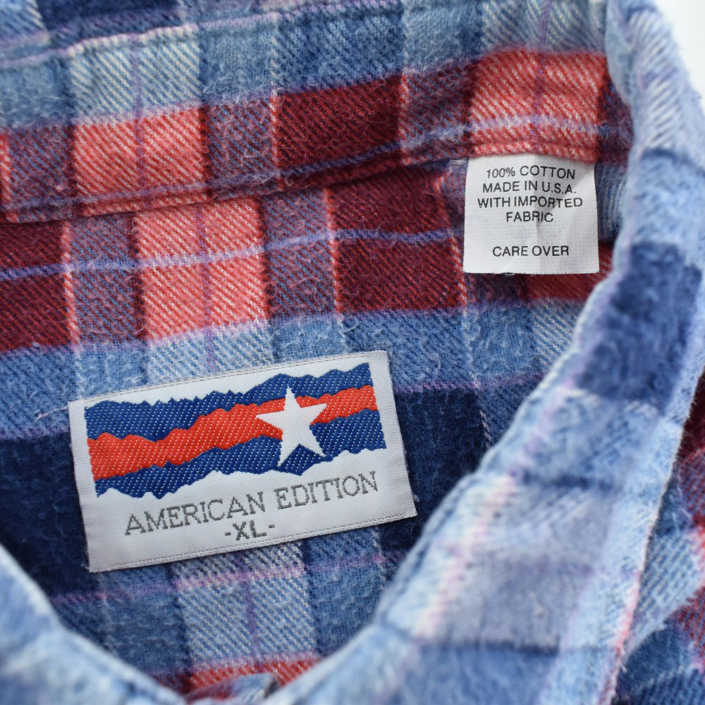 90's AMERICAN EDITION フランネルシャツ USA製 260519H