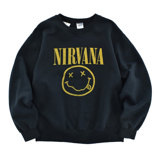 90's NIRVANA "SMILEY FACE" スウェット 260417H