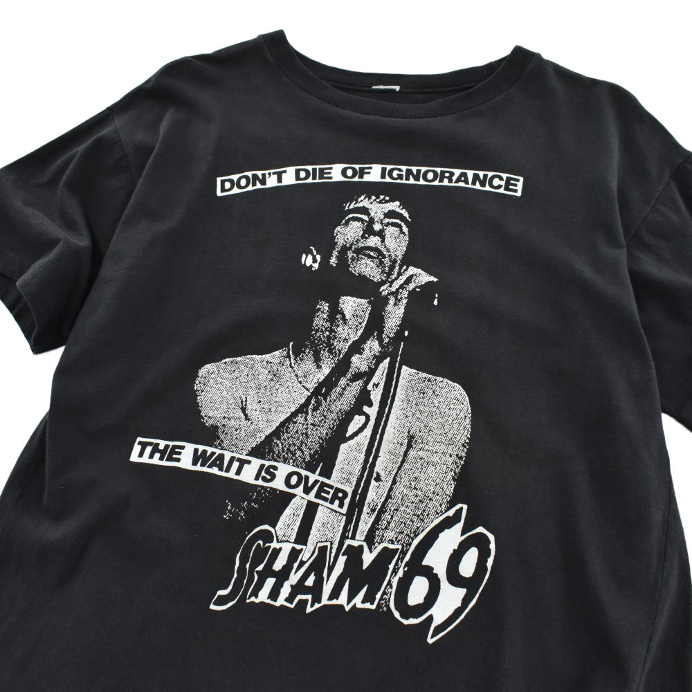 90's SHAM 69 "DON'T DIE OF IGNORANCE" パンク ロックTシャツ 260821H