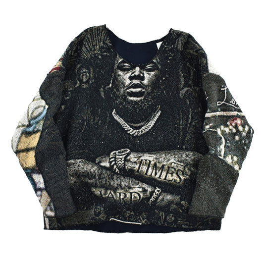 Y2K ゴブラン織り タペストリーカットソー 260421H