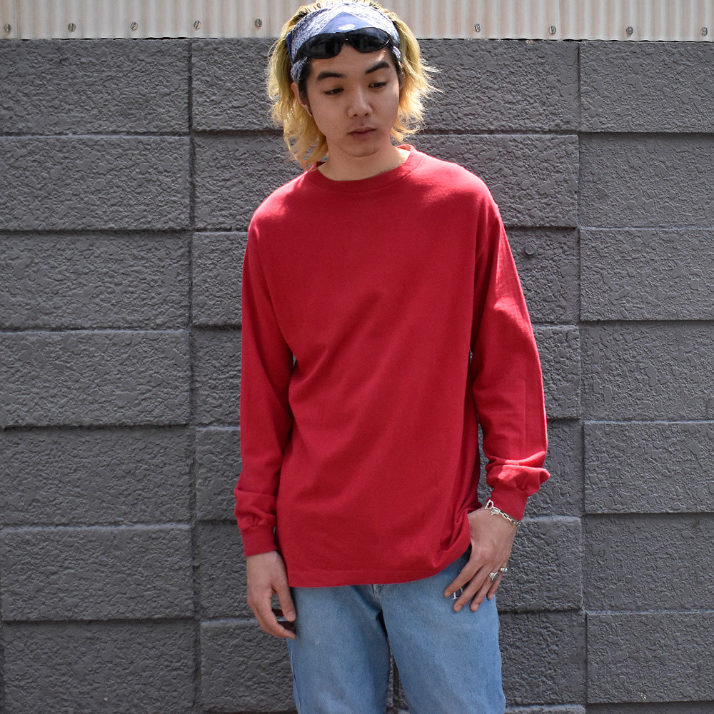 80's Old STUSSY 黒タグ “IRIE ROOTS“ Rasta S Logo ロングスリーブTシャツ USA製 250714H