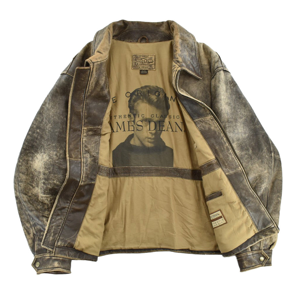 90's James Dean エイジング レザージャケット 260929H