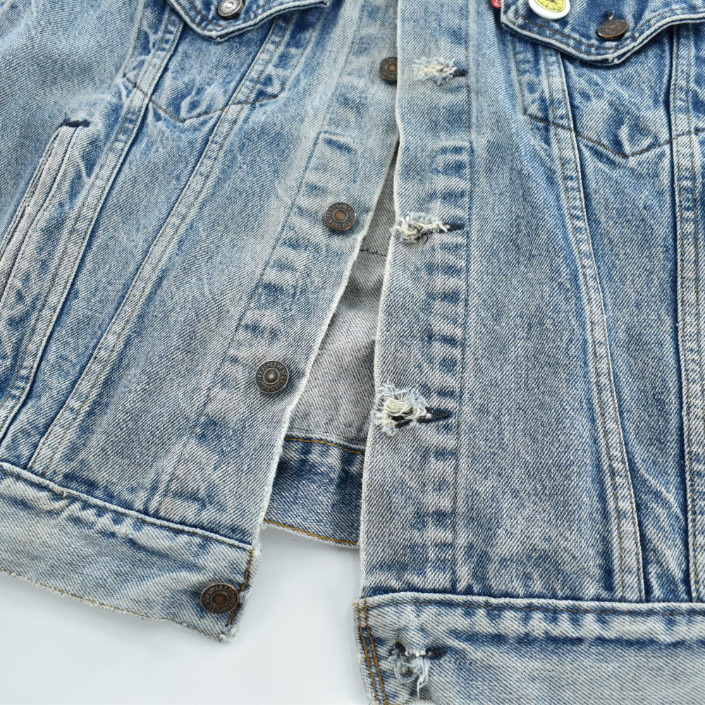 90's Levi's × Jeff Gaither "the LOUD PIPES" カスタム デニムベスト USA製 260612H