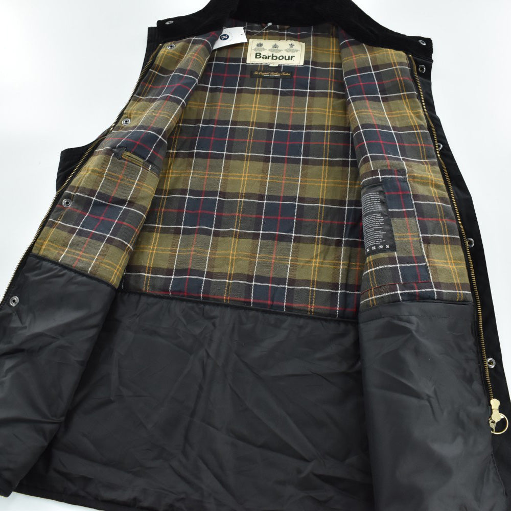 Barbour 3ワラント "NEW WESTMORLAND" オイルドベスト 黒 261027H