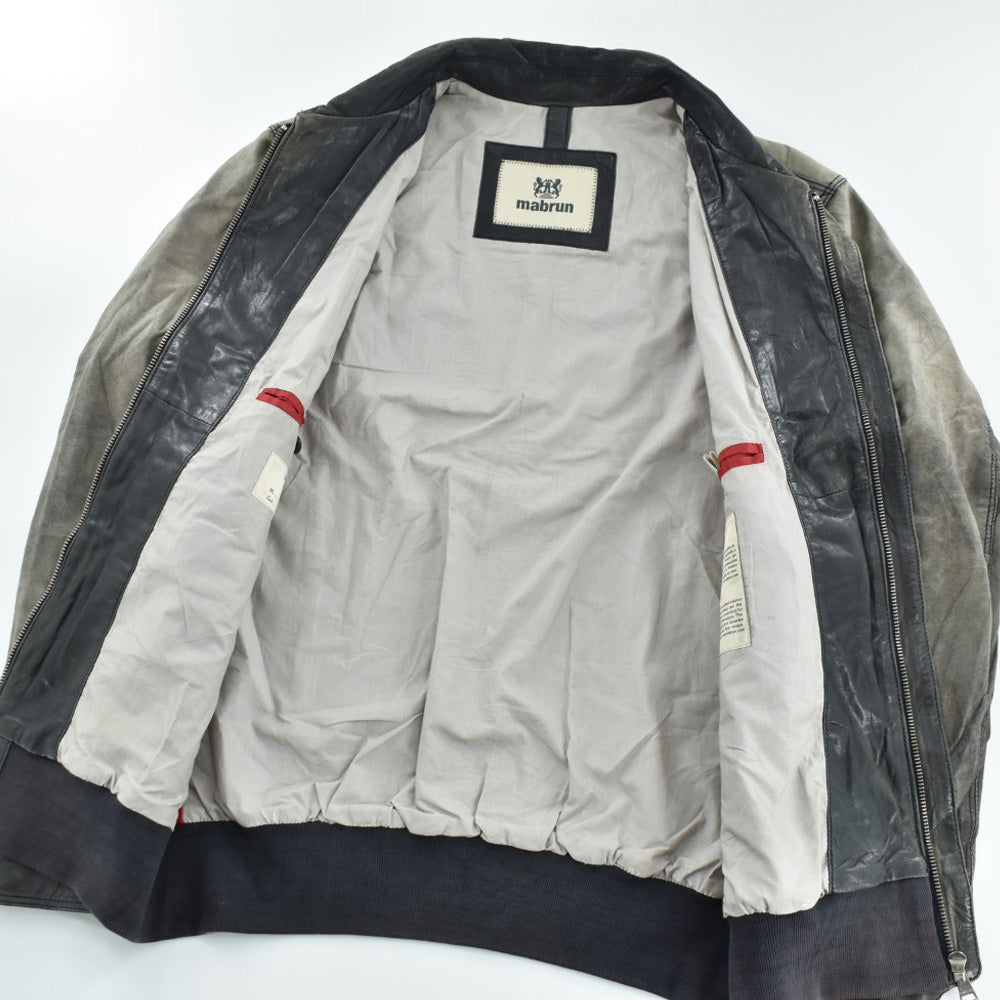 Y2K Mabrun 鬼フェード レザージャケット 260306H