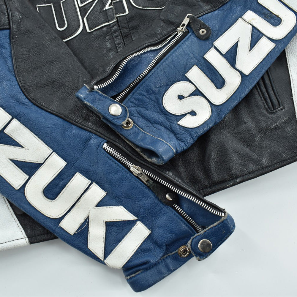 90's BRIXTON × SUZUKI レーシングレザージャケット 260227H