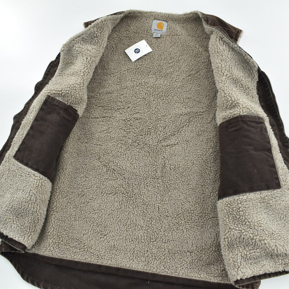 Carhartt サンドストーンダック ボアベスト 261016H