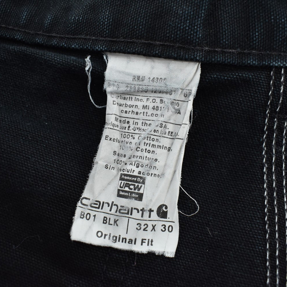 Y2K Carhartt ダブルニー ダックペインターパンツ 黒 USA製260908H