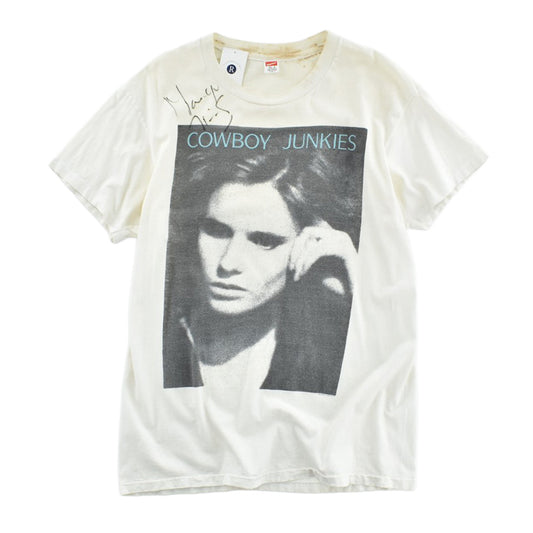 80's COWBOY JUNKIES "Margo Timmins" サイン入り ロックTシャツ 260630H