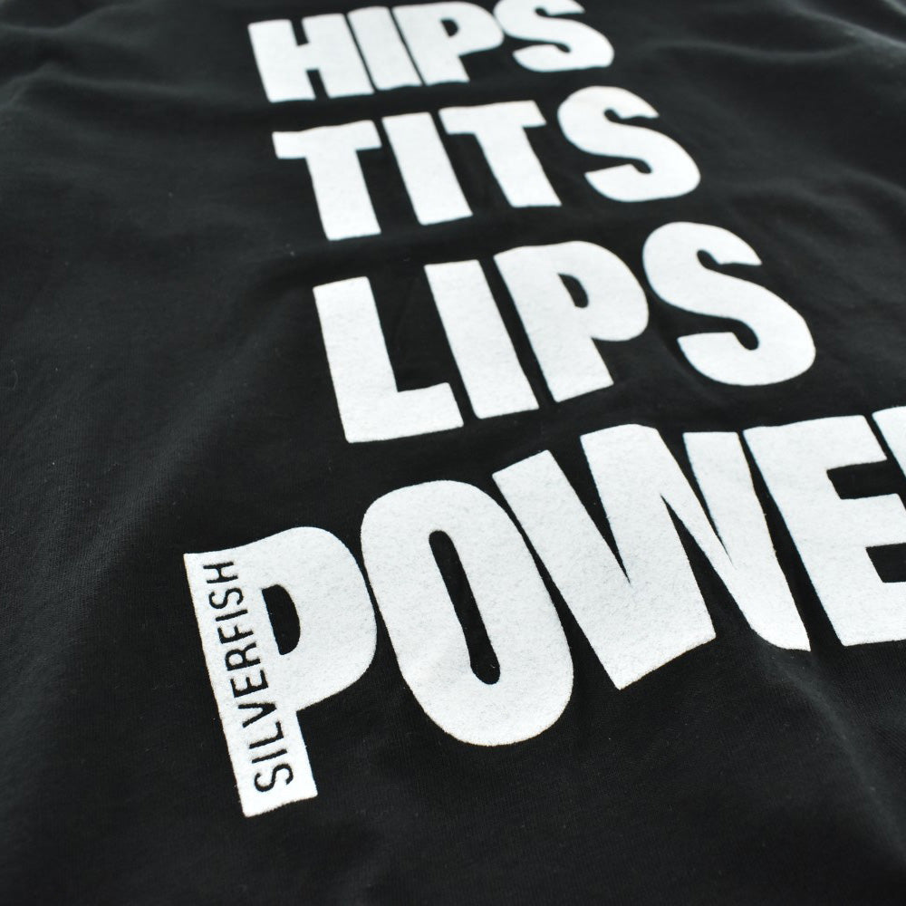 90's Silverfish "Hips Tits Lips Power" ノイズロック ロックT 260922H