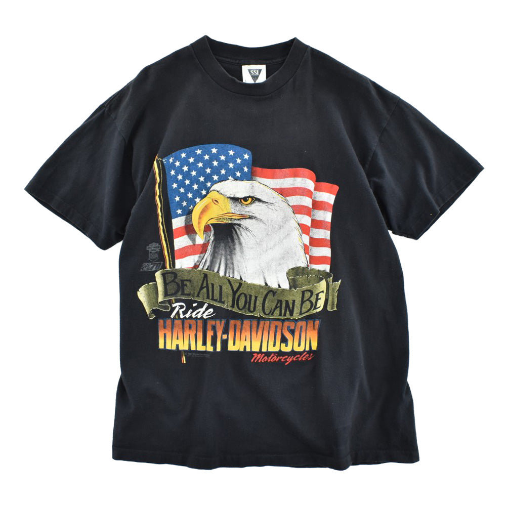 90’s HARLEY-DAVIDSON “BE ALL YOU CAN BE” イーグル ハーレーT USA製 260619H
