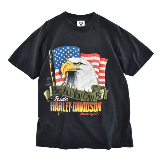 90’s HARLEY-DAVIDSON “BE ALL YOU CAN BE” イーグル ハーレーT USA製 260619H