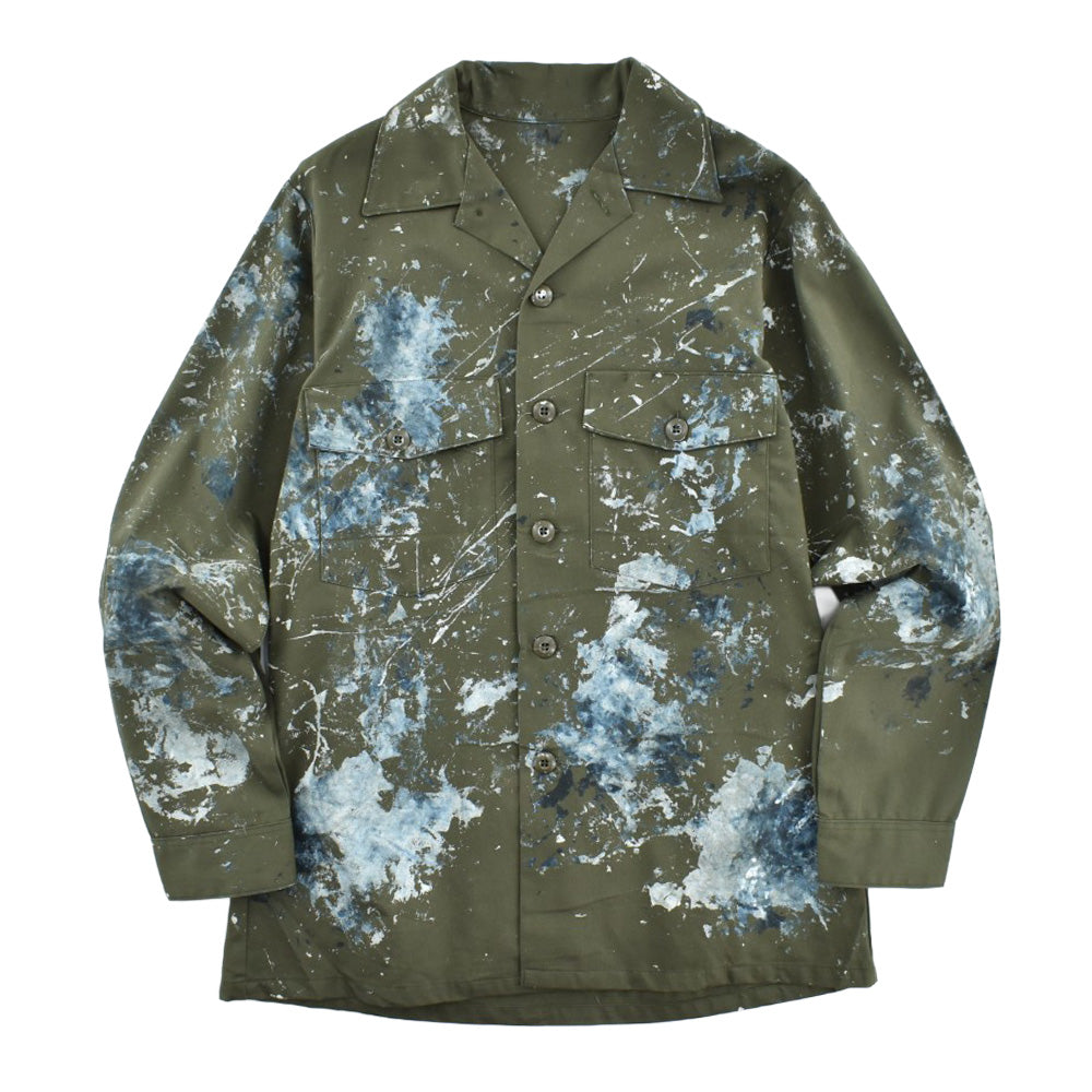80's U.S.ARMY ユーティリティシャツ ペンキ 260512H