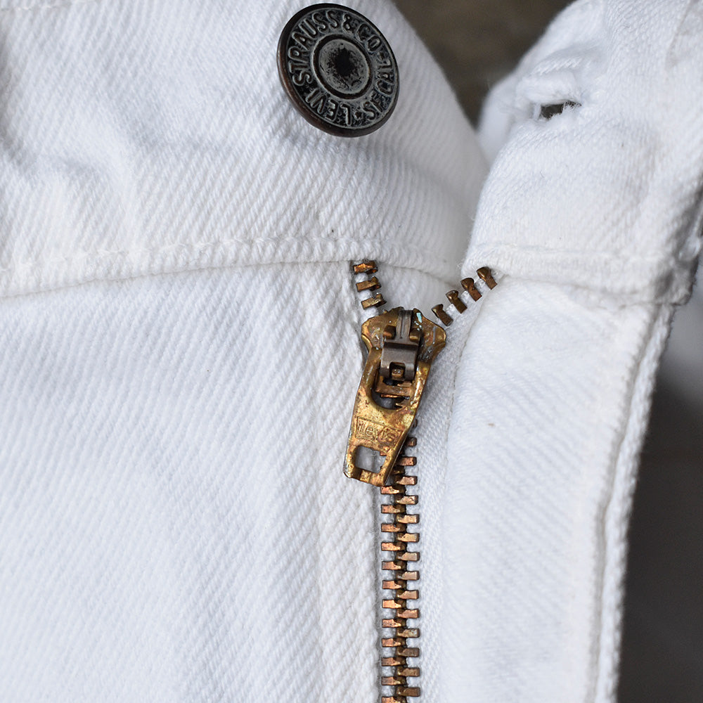 90's Levi's 505 ホワイト デニムパンツ USA製 250607H