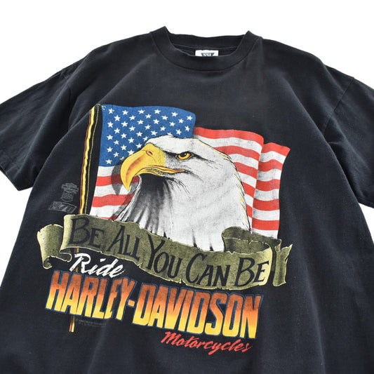 90’s HARLEY-DAVIDSON “BE ALL YOU CAN BE” イーグル ハーレーT USA製 260619H
