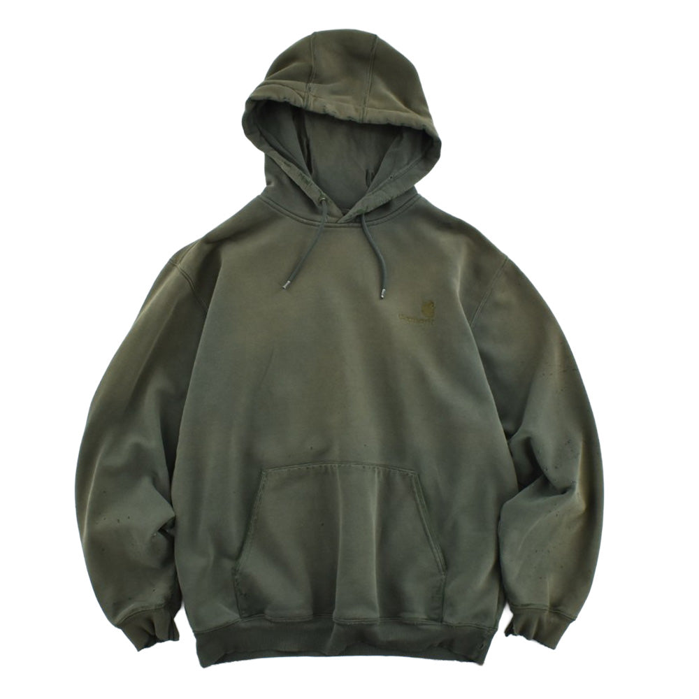 Y2K Carhartt  刺繍ロゴ "鬼フェード" スウェットパーカー 260911H