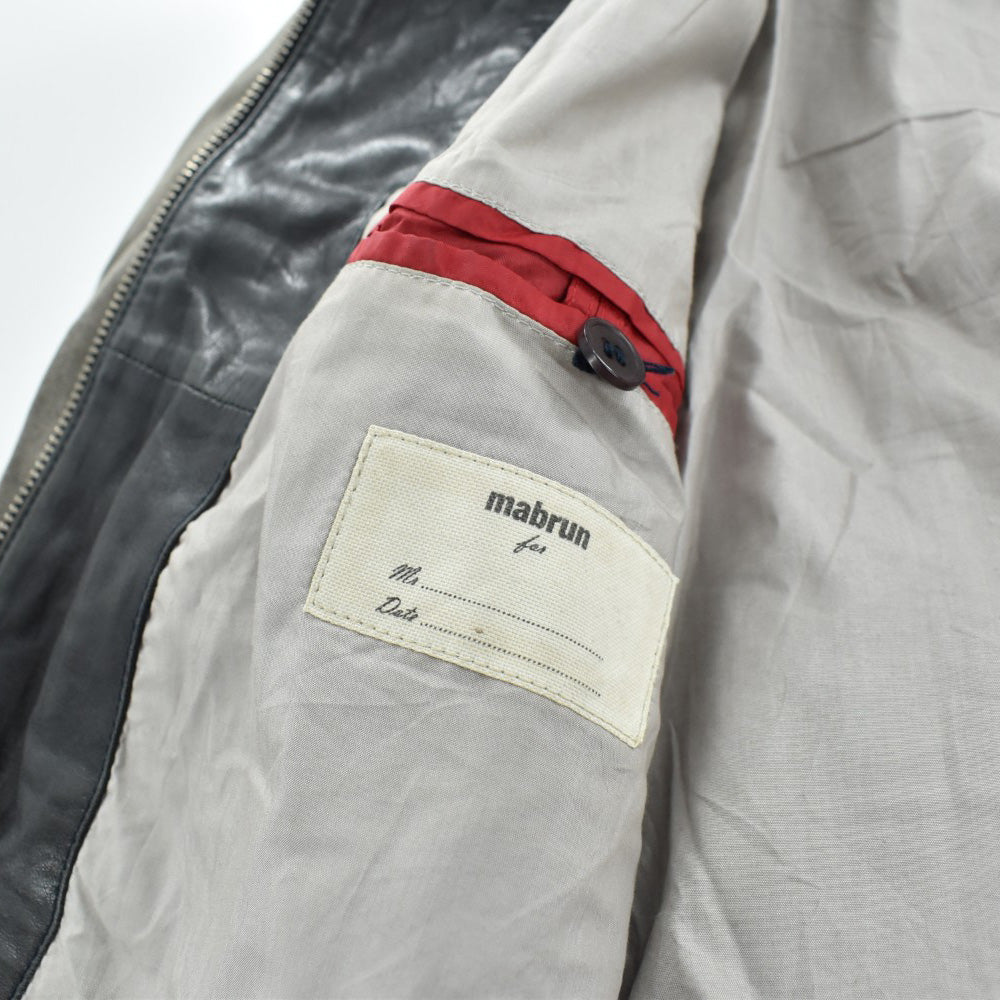 Y2K Mabrun 鬼フェード レザージャケット 260306H