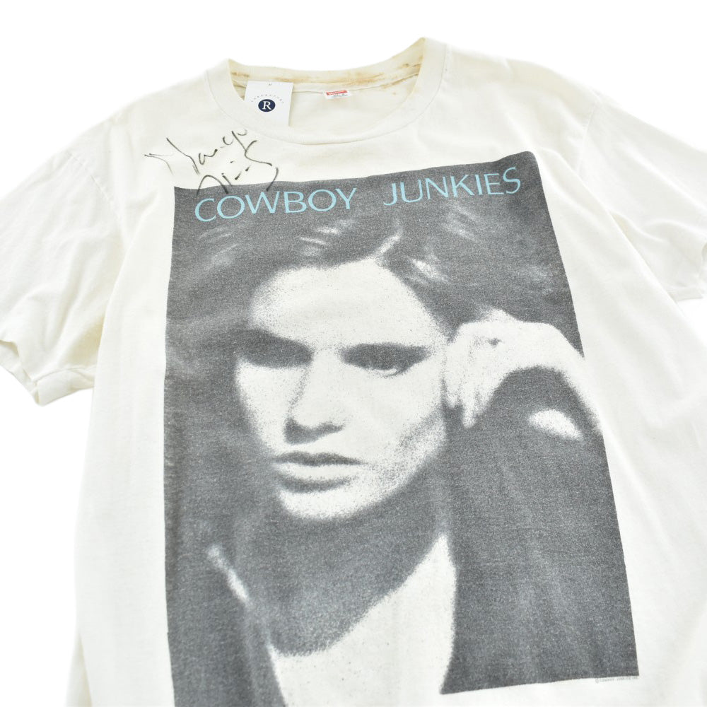 80's COWBOY JUNKIES "Margo Timmins" サイン入り ロックTシャツ 260630H