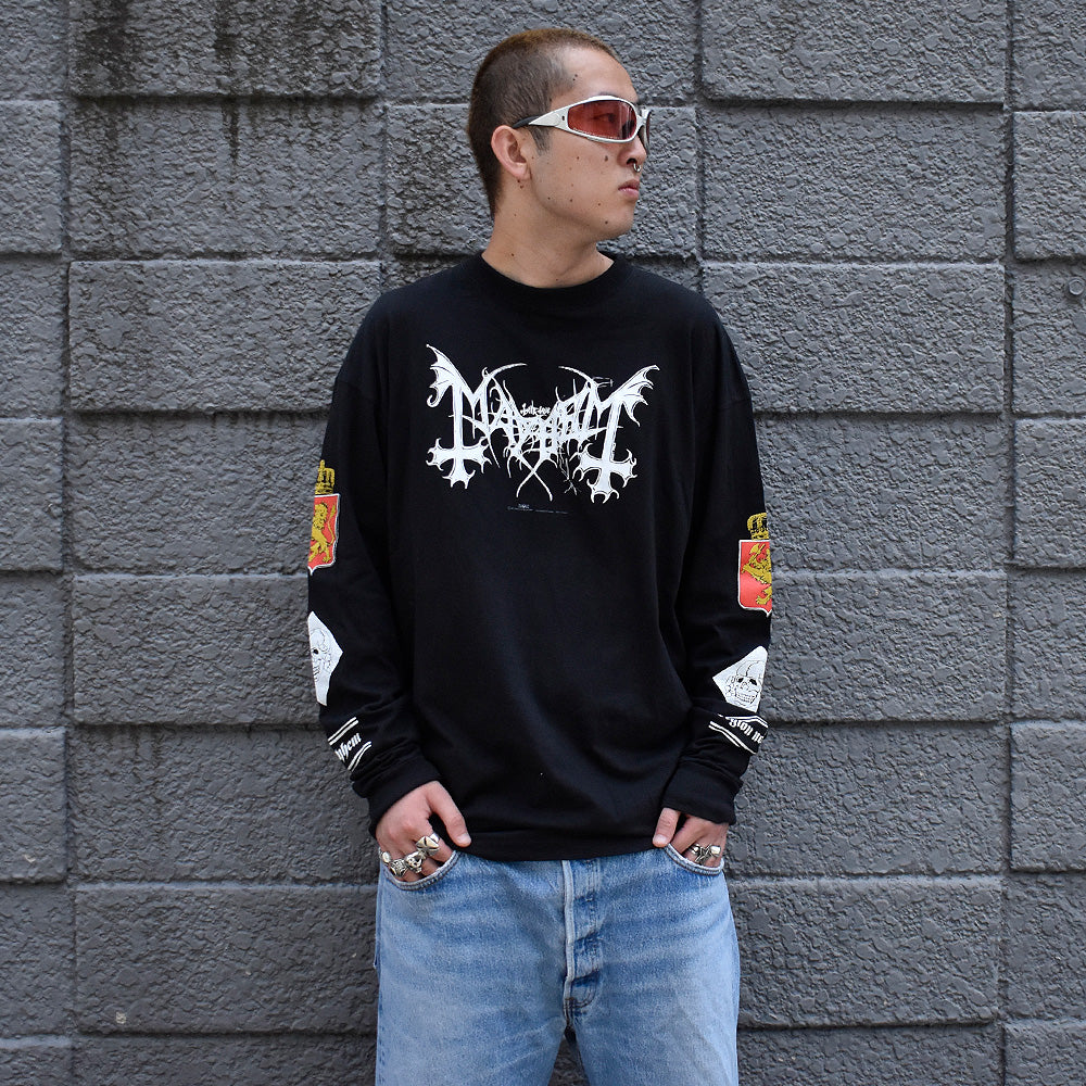 90's Mayhem “Legion Norge” ロングスリーブ ロック Tシャツ 250714HT62